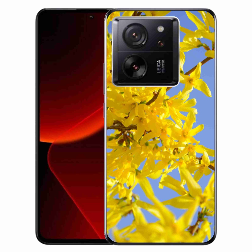 Gelový kryt mmCase na Xiaomi 13T/13T Pro - žluté květy