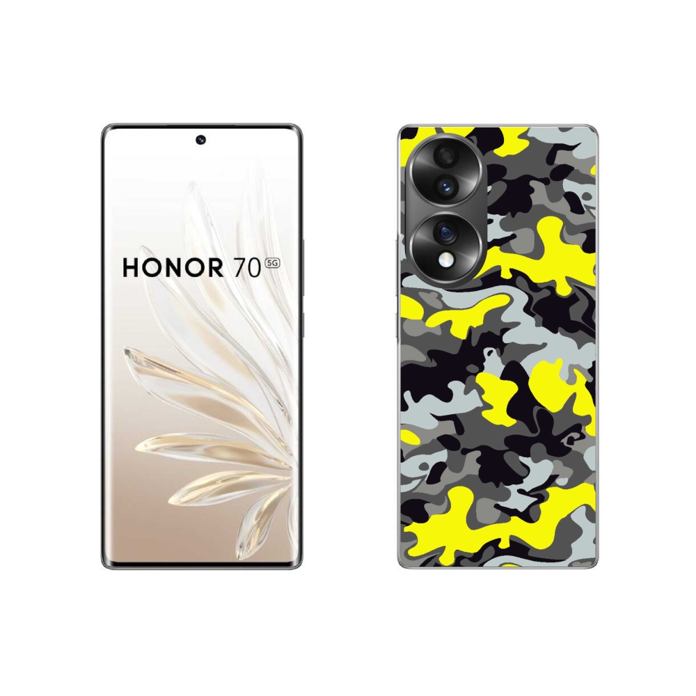 Gelový kryt mmCase na Honor 70 - maskáčový vzor 6