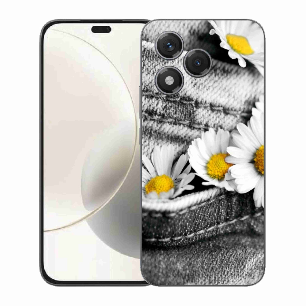 Gelový kryt mmCase na Honor 400 Lite - kopretiny