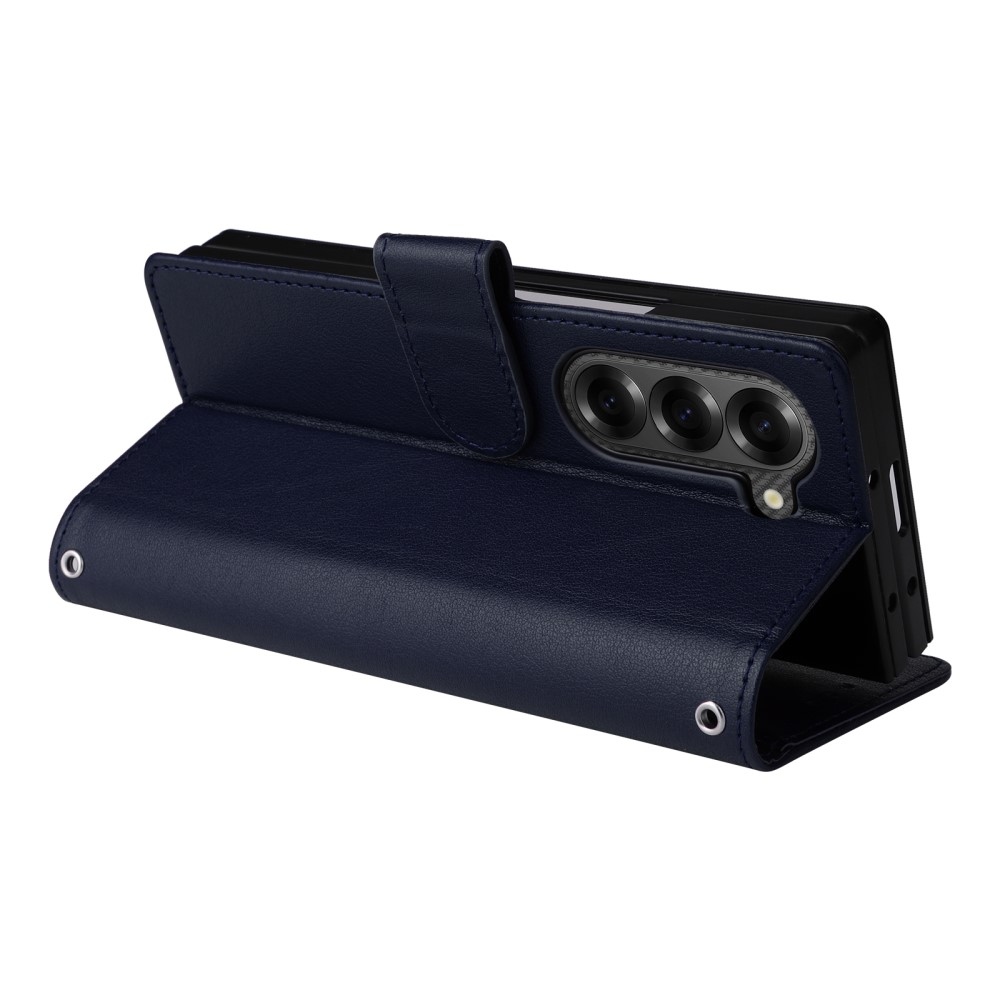 Wallet knížkové pouzdro na Samsung Galaxy Z Fold6 5G - modré