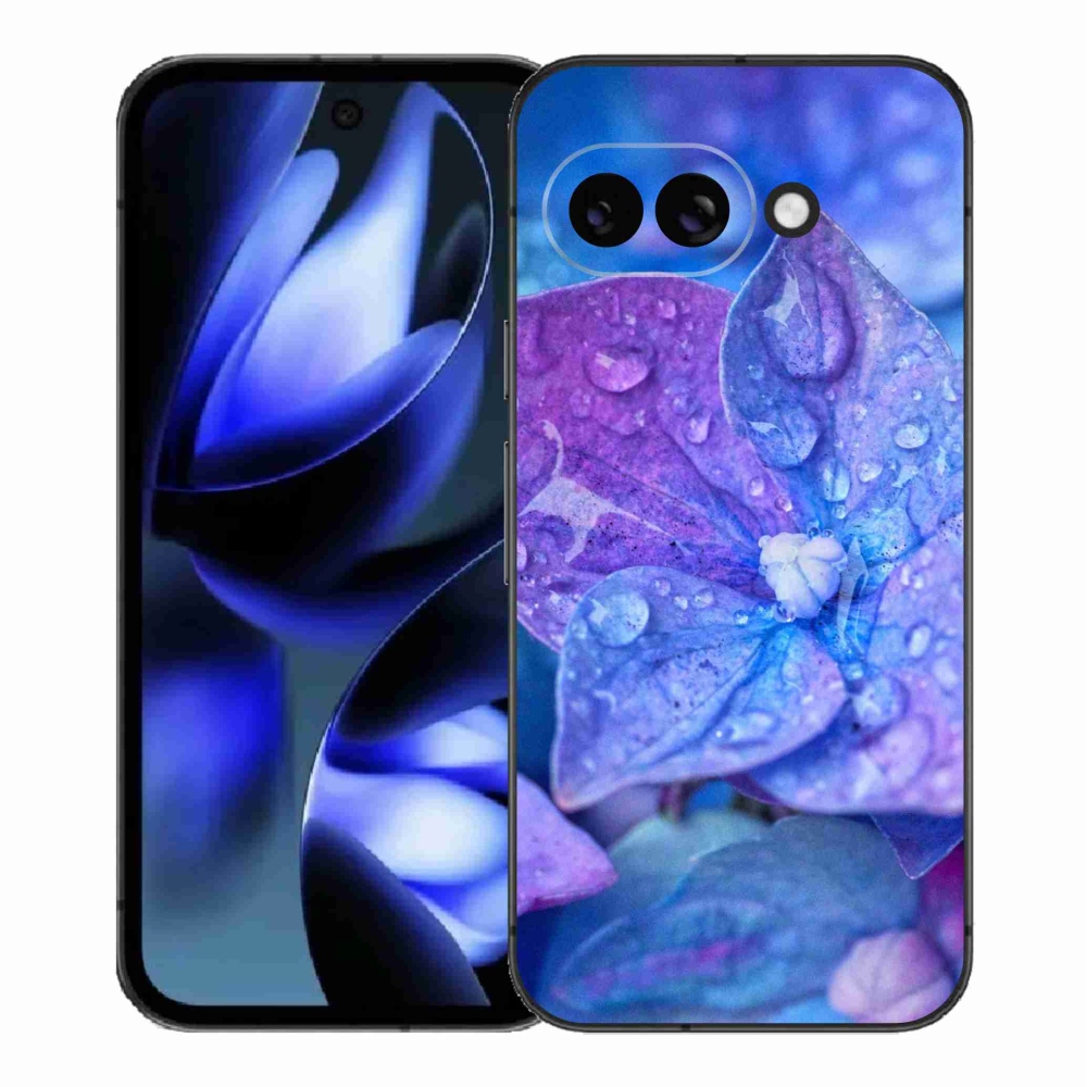 Gelový kryt mmCase na Google Pixel 9a - fialový květ