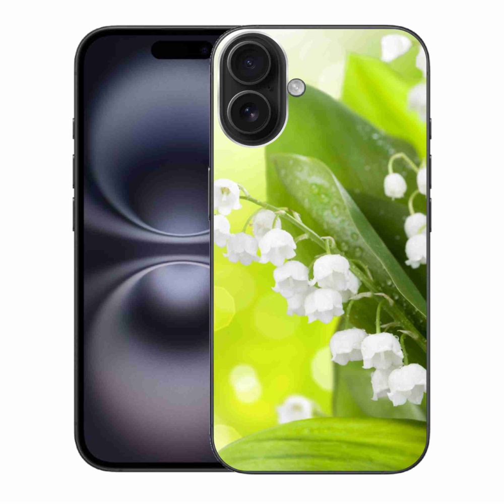 Gelový kryt mmCase na iPhone 16 Plus - konvalinka