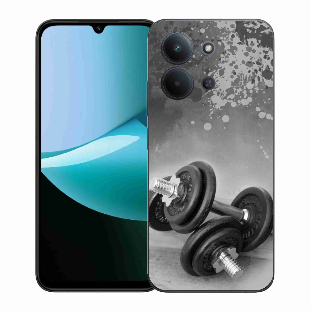 Gelový kryt mmCase na Xiaomi Redmi 15C 4G (171mm)/Poco C85 4G (171mm) - činky 1