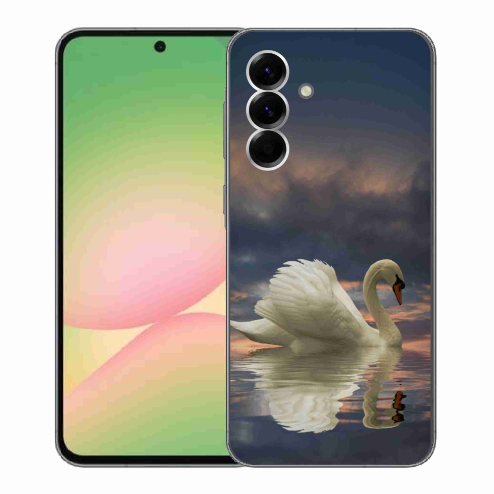 Gelový kryt mmCase na Samsung Galaxy A56 5G - labuť