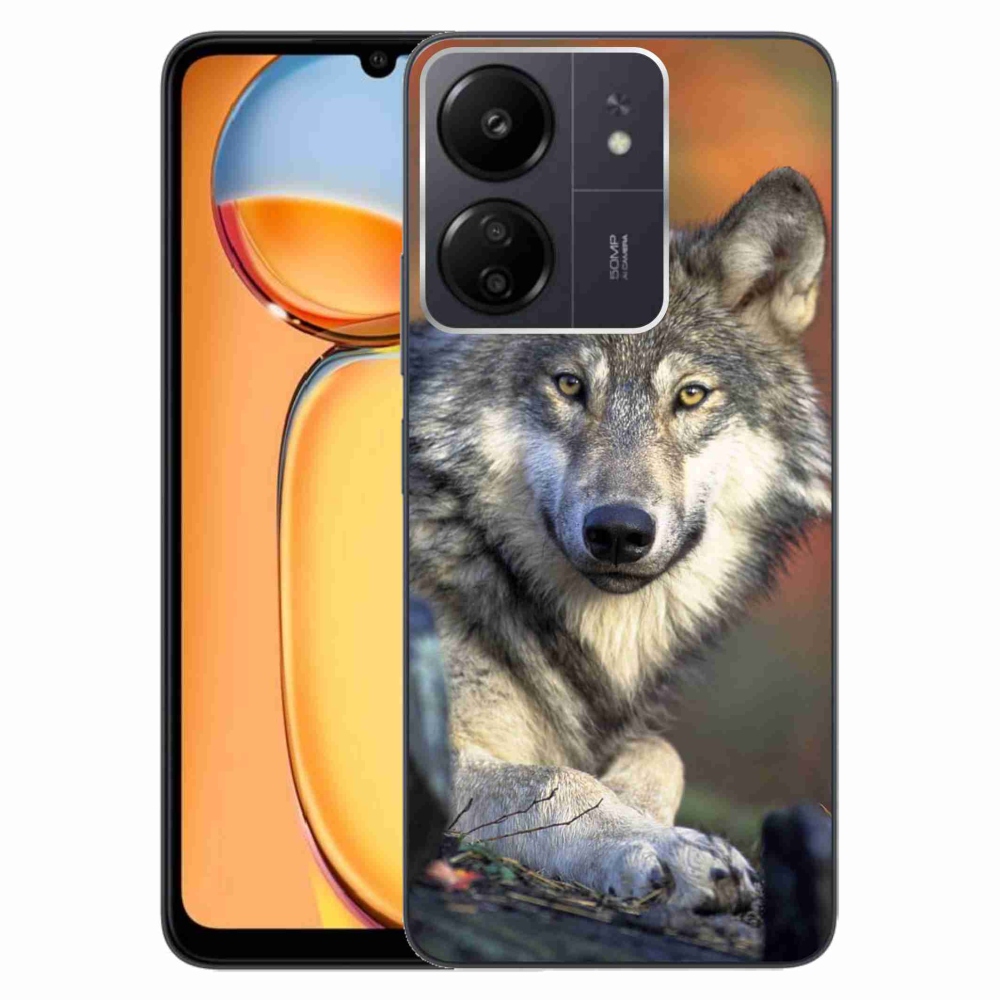 Gelový obal mmCase na Xiaomi Poco C65/Redmi 13C - vlk