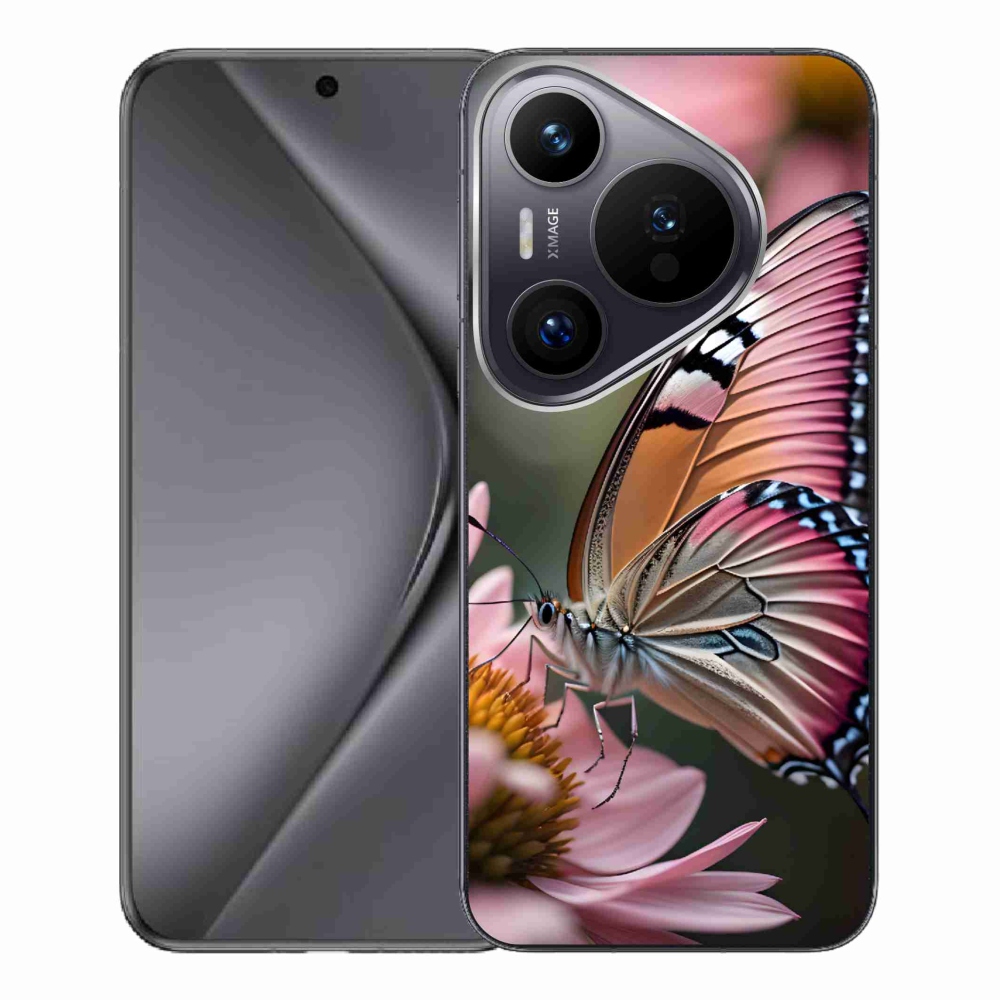 Gelový kryt mmCase na Huawei Pura 70 Pro - barevný motýl
