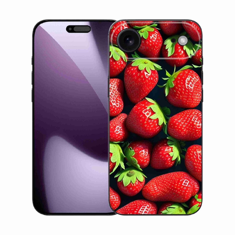 Gelový kryt mmCase na iPhone 17 Air - jahody