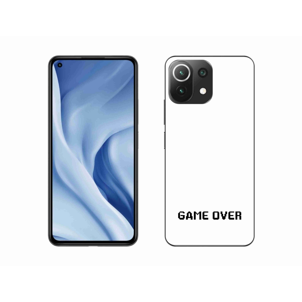 Gelový kryt mmCase na Xiaomi 11 Lite 5G NE - game over bílé pozadí