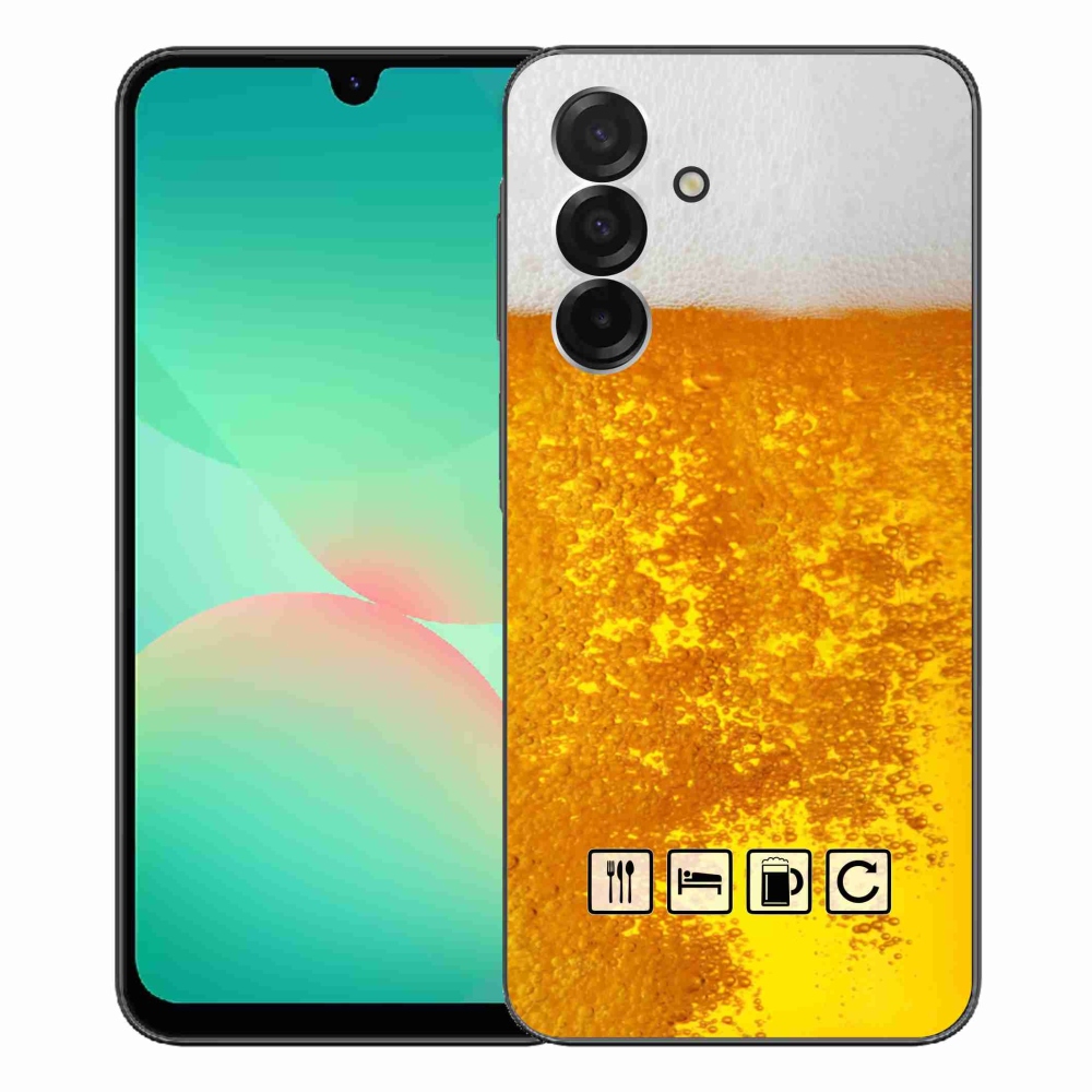 Gelový kryt mmCase na Samsung Galaxy A26 5G - pivní motiv 3