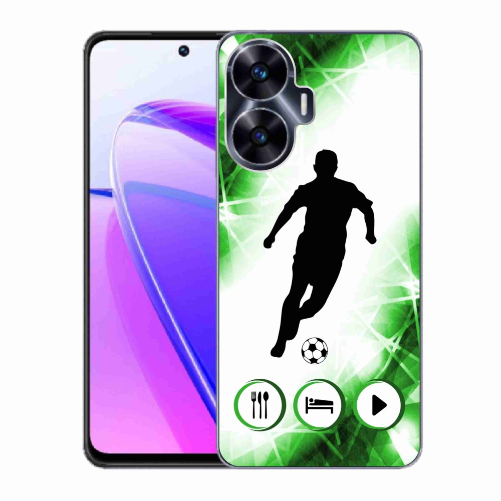 Gelový kryt mmCase na Realme C55 - fotbalista
