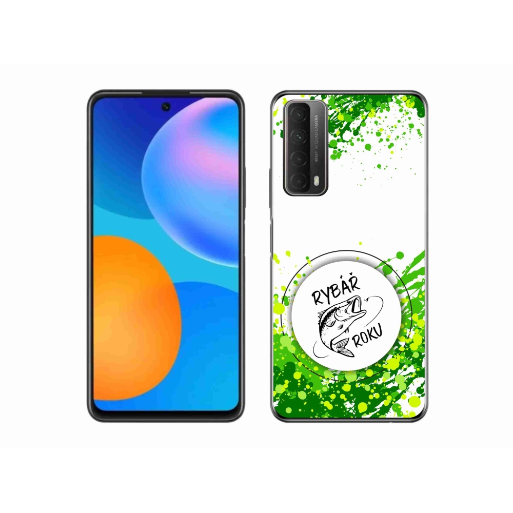 Gelový kryt mmCase na Huawei P Smart (2021) - rybář roku bílé pozadí