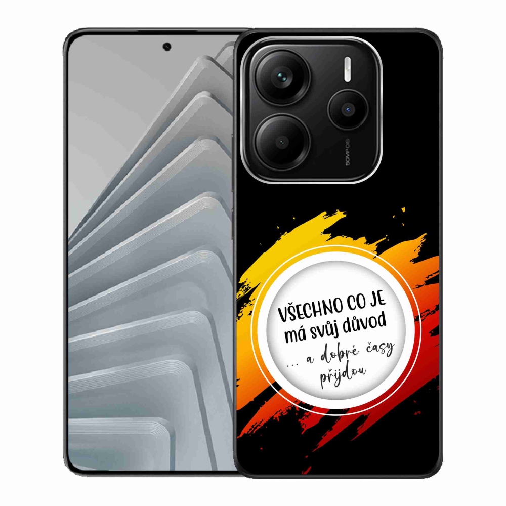Gelový kryt mmCase na Xiaomi Redmi Note 14 5G - legendy v únoru modré pozadí