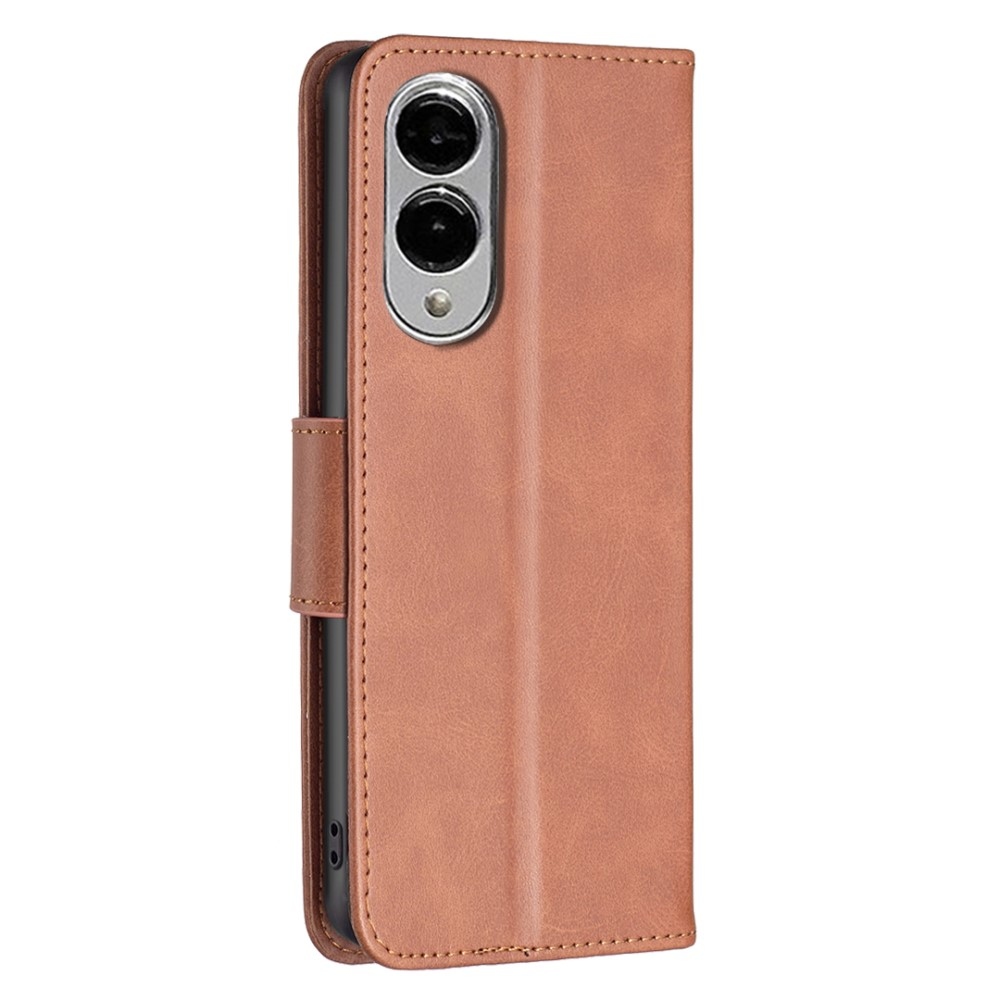 Case knížkové pouzdro na Samsung Galaxy S25 Edge - hnědé