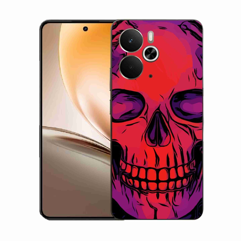 Gelový kryt mmCase na Realme 14 5G - lebka