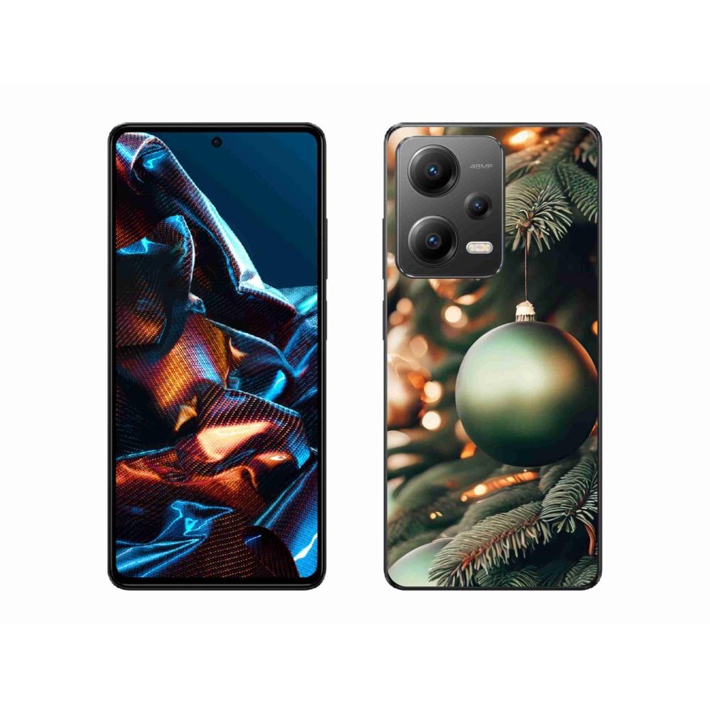 Gelový kryt mmCase na Xiaomi Redmi Note 12 Pro 5G - vánoční ozdoby 1