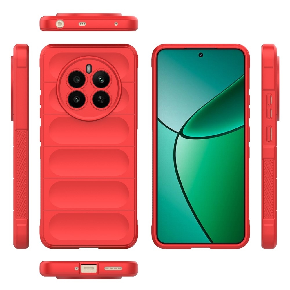Rugg odolný gelový obal na Realme 12+ 5G - červený