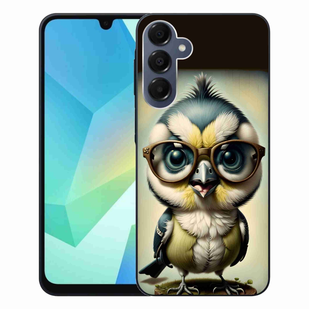Gelový kryt mmCase na Samsung Galaxy A16 4G/5G - mládě s brýlemi