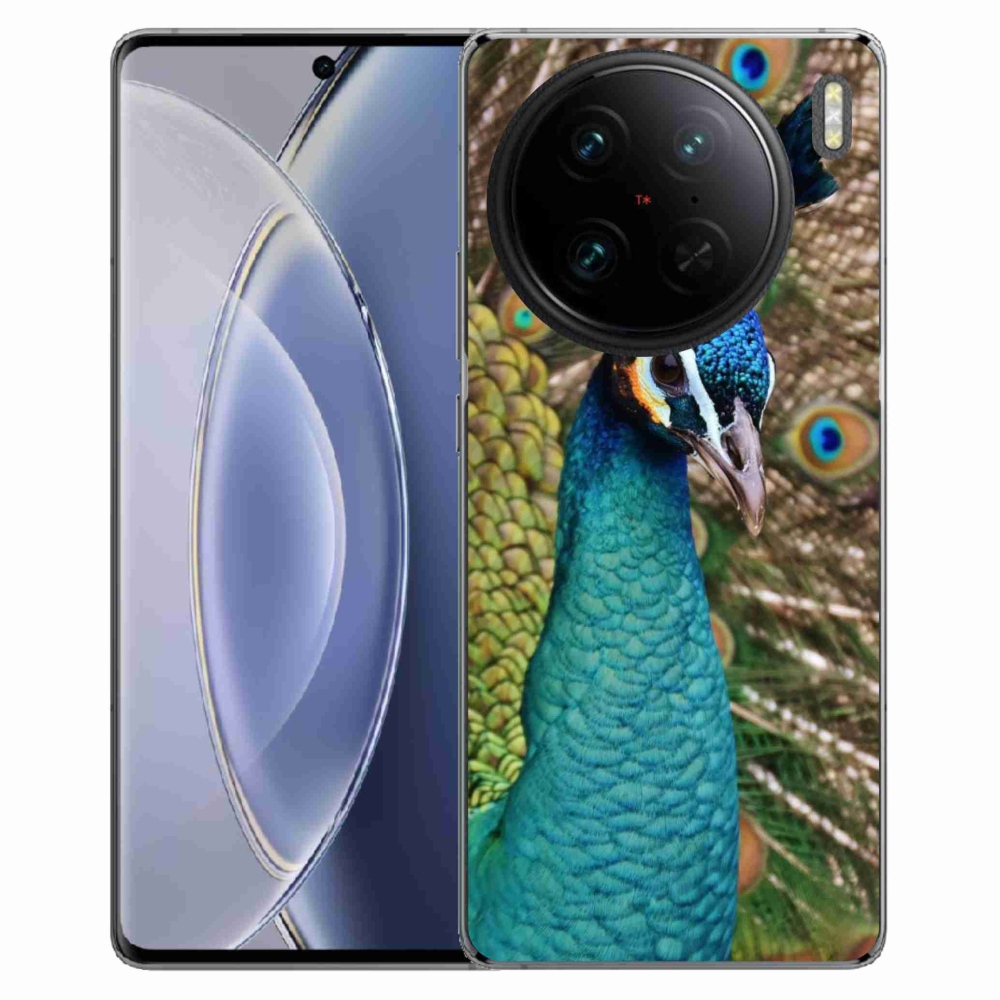 Gelový kryt mmCase na Vivo X90 Pro - páv