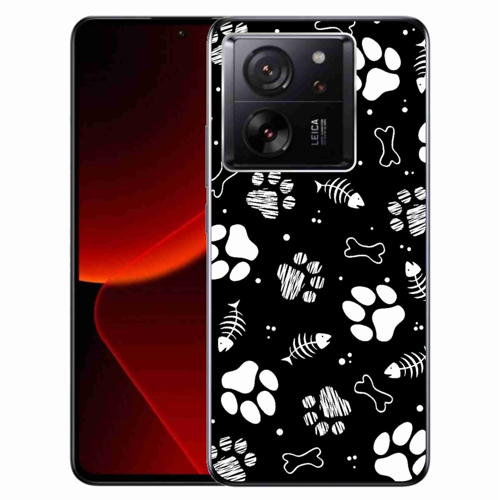 Gelový kryt mmCase na Xiaomi 13T/13T Pro - psí tlapky