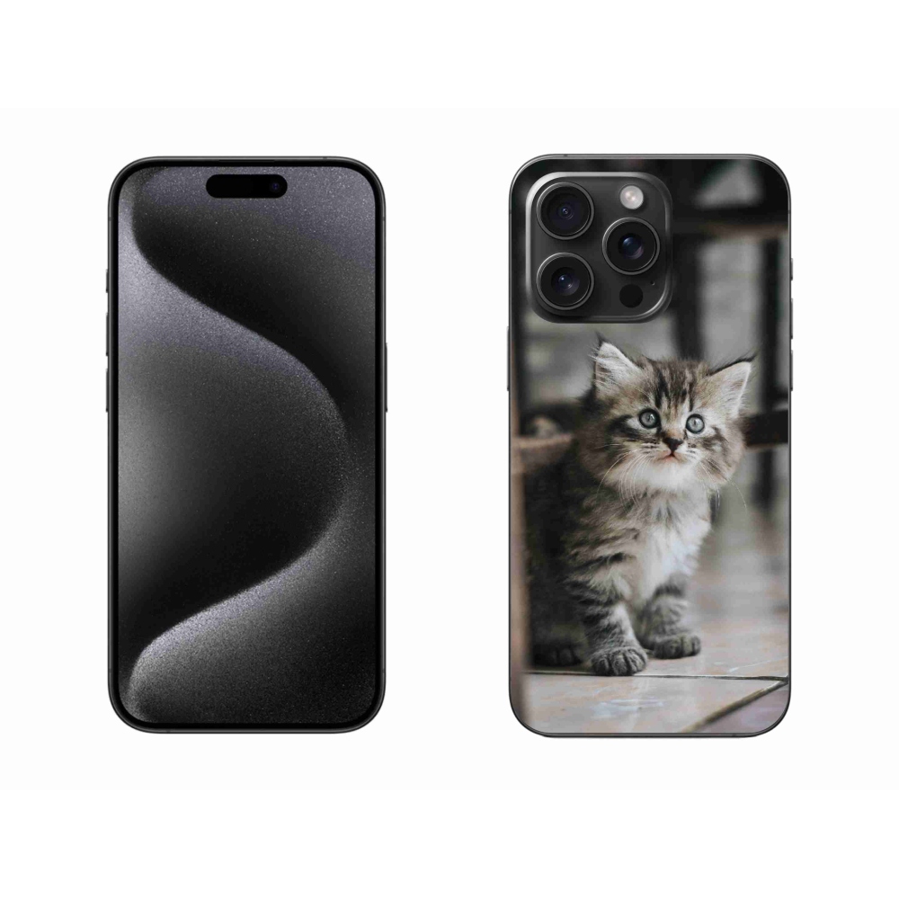 Gelový kryt mmCase na iPhone 15 Pro Max - koťátko