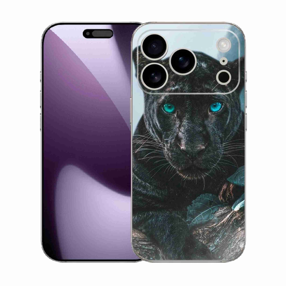 Gelový kryt mmCase na iPhone 17 Pro - černý panter