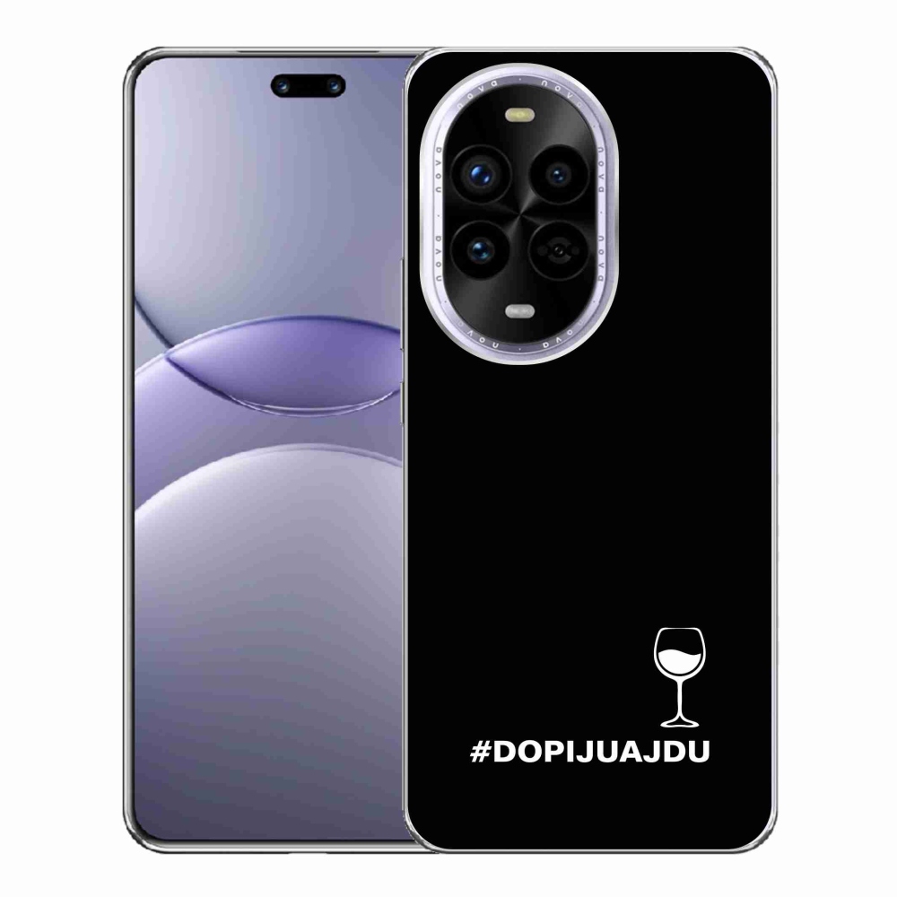 Gelový kryt mmCase na Huawei Nova 13 Pro 5G - vinný motiv černé pozadí