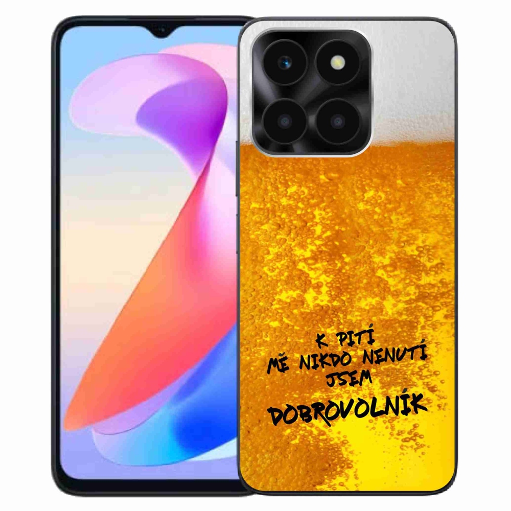 Gelový kryt mmCase na Honor X6a - pivní motiv 4
