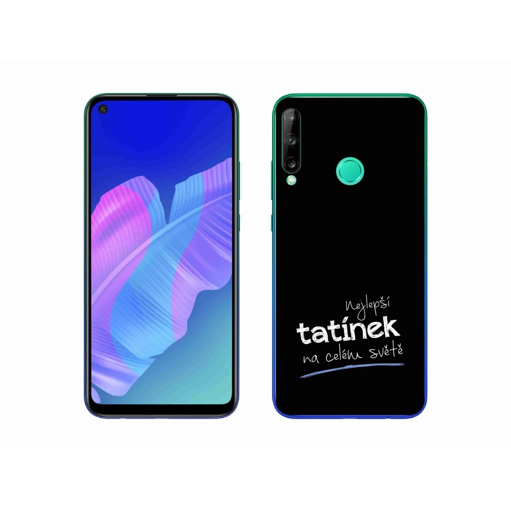 Gelový kryt mmCase na Huawei P40 Lite E - nejlepší tatínek 4 černé pozadí