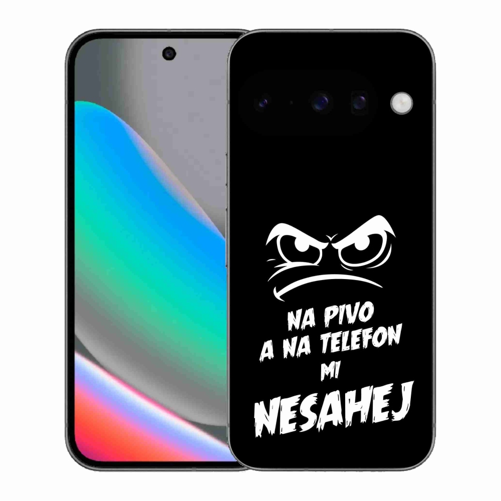 Gelový kryt mmCase na Google Pixel 10 - pivní motiv 2 černé pozadí