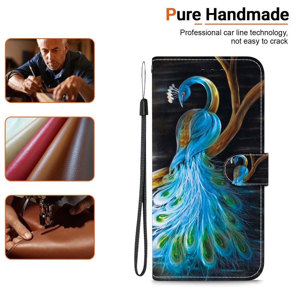 Versatile knížkové pouzdro na Samsung Galaxy A36 5G/A56 5G - páv