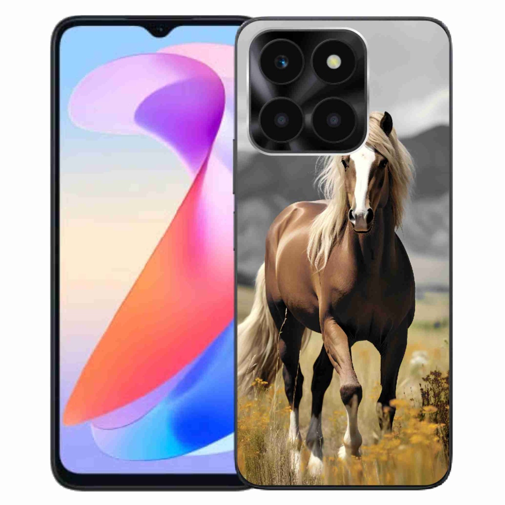 Gelový kryt mmCase na Honor X6a - hnědý kůň 1