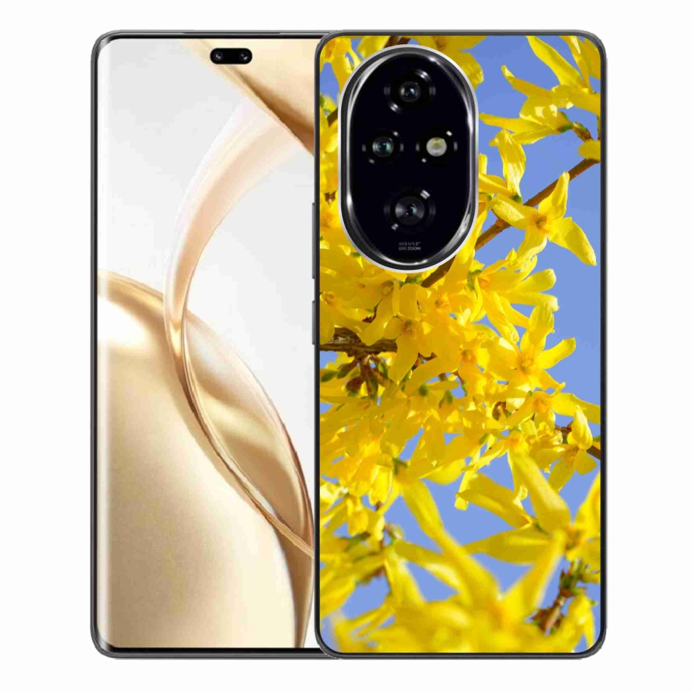 Gelový kryt mmCase na Honor 200 Pro 5G - žluté květy