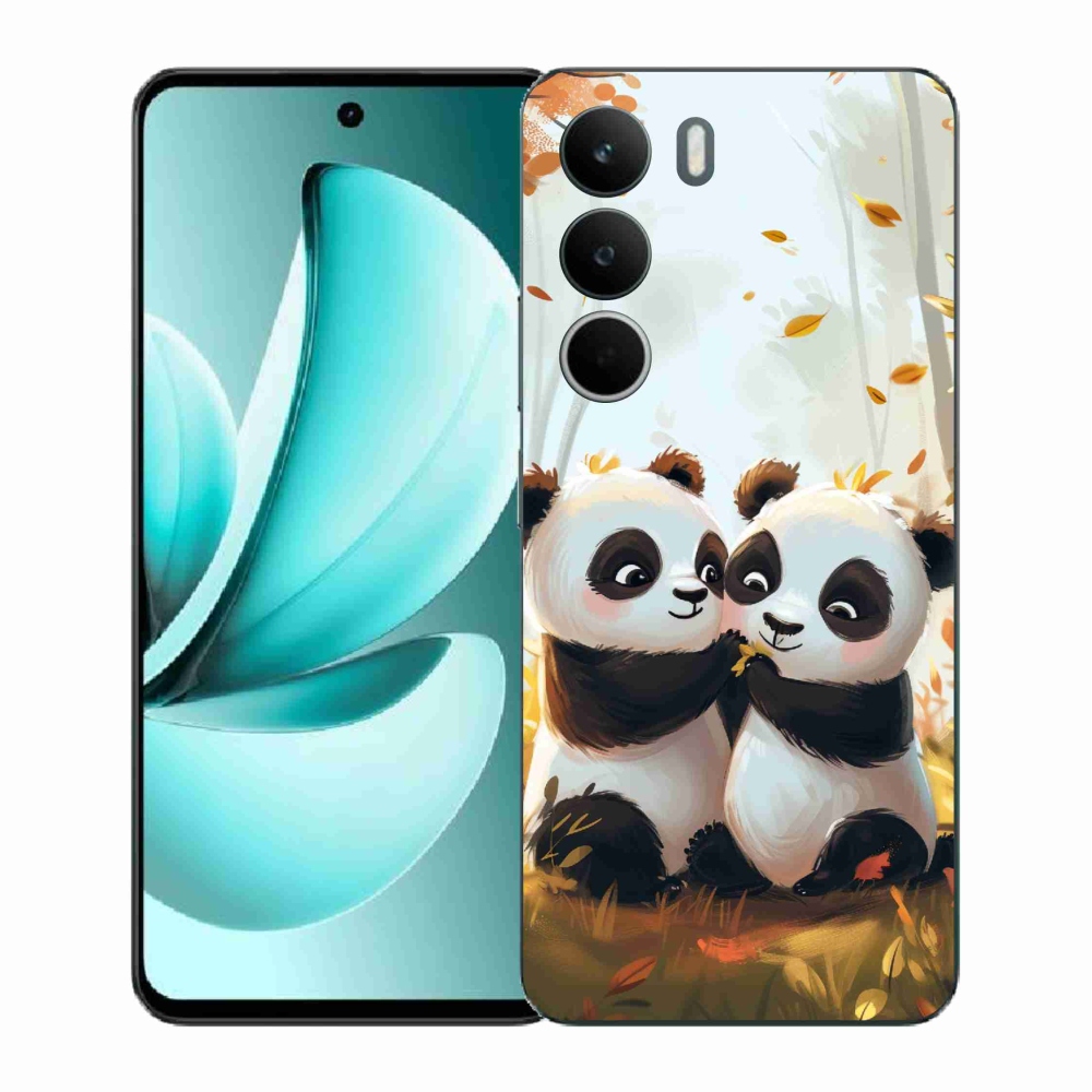 Gelový kryt mmCase na Realme C71 - pandy
