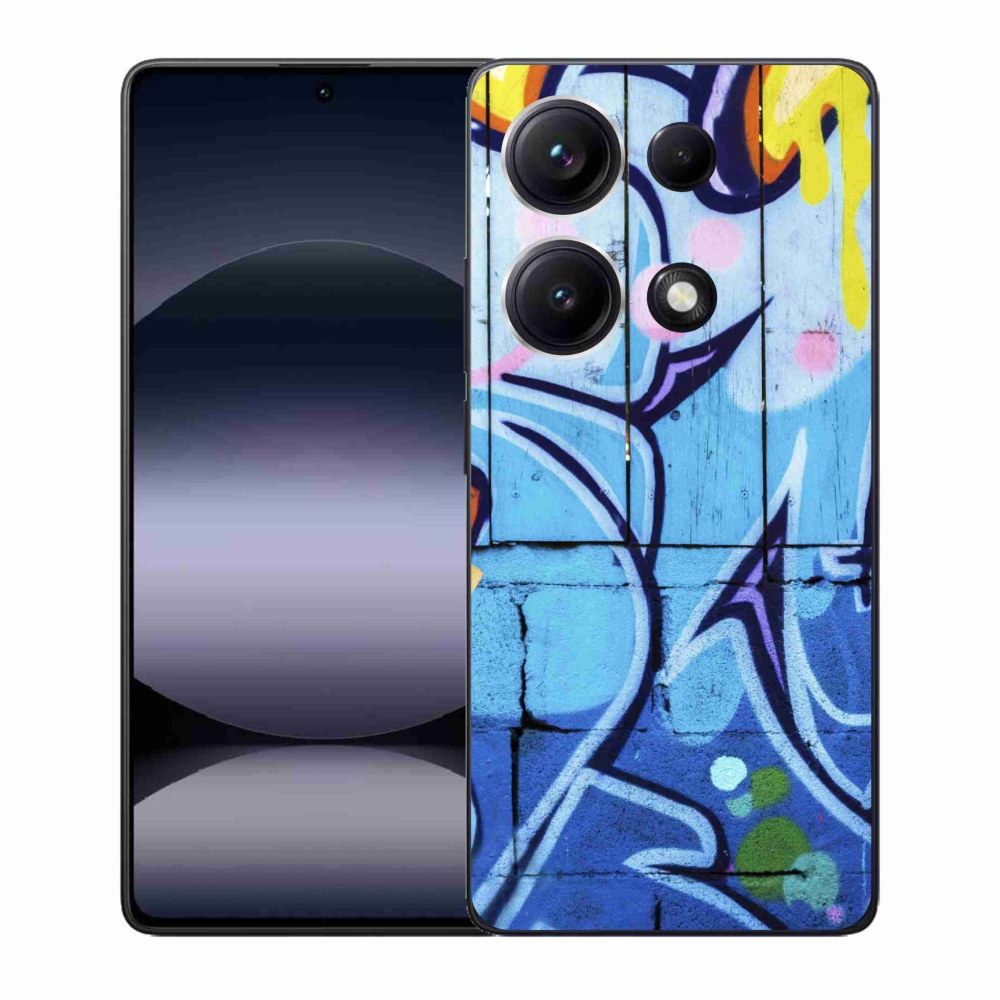 Gelový kryt mmCase na Xiaomi Redmi Note 14S - graffiti