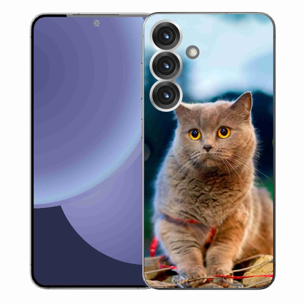 Gelový kryt mmCase na Samsung Galaxy S25+ - britská modrá 2