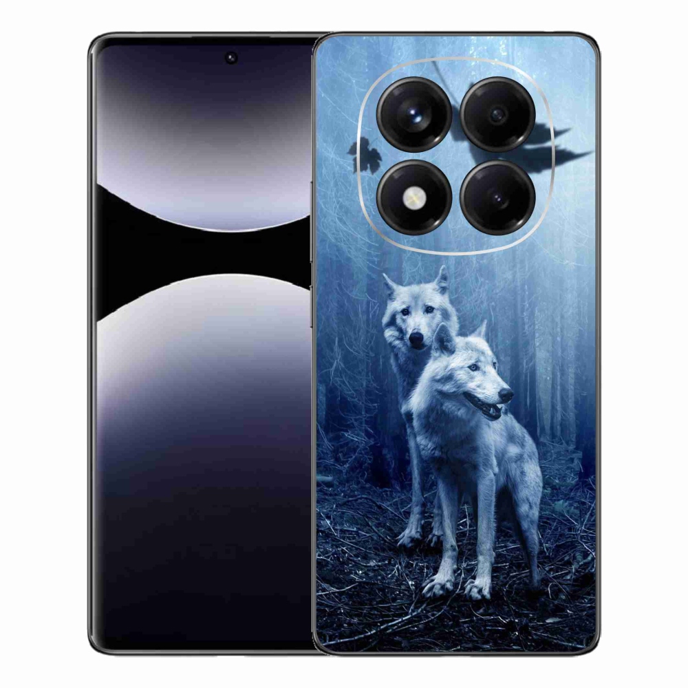 Gelový kryt mmCase na Xiaomi Redmi Note 14 Pro - vlci v lese
