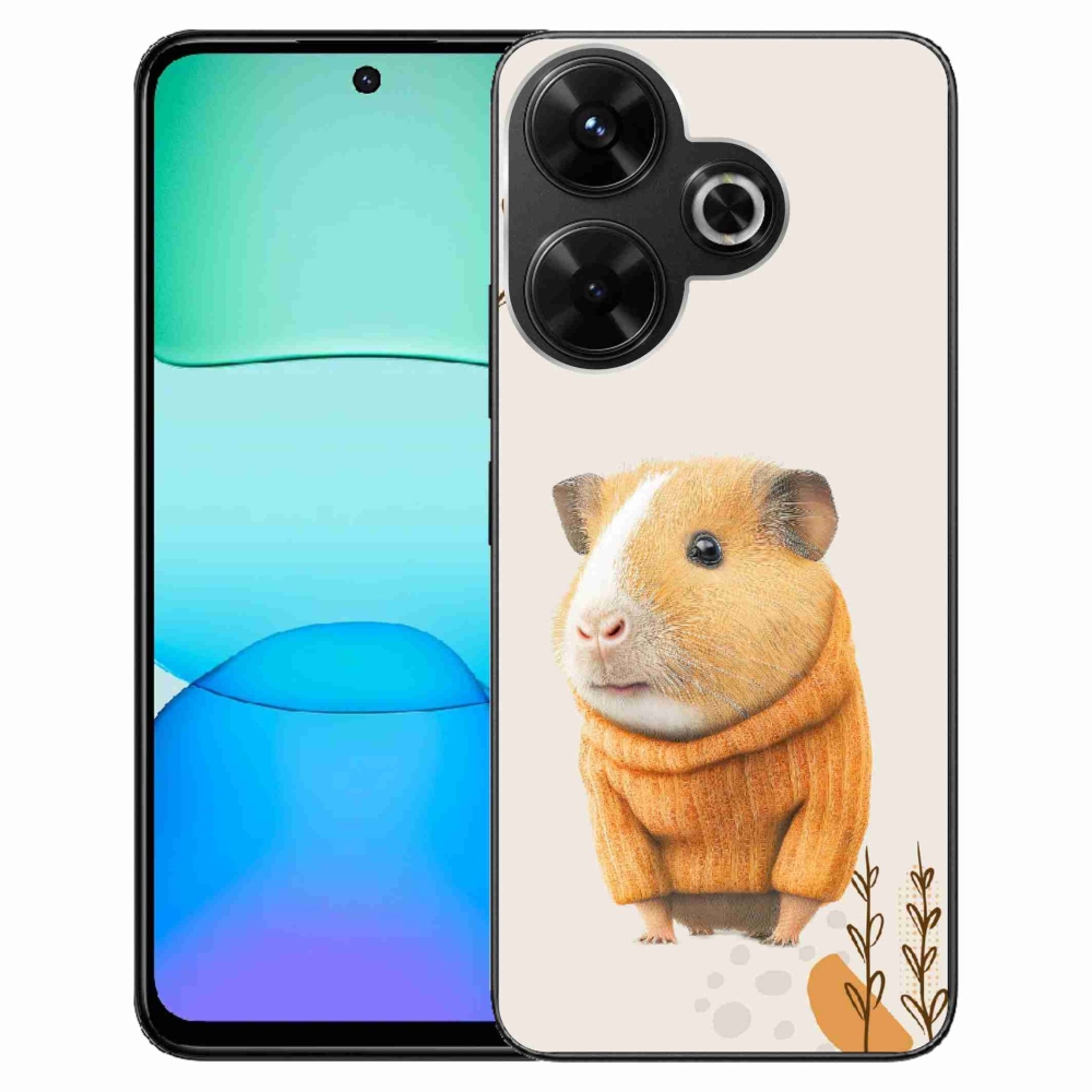 Gelový kryt mmCase na Xiaomi Redmi 13 4G/Poco M6 4G - morče ve svetru