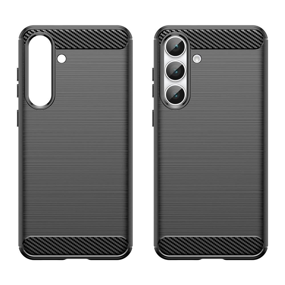 Carbon odolný gelový obal na Samsung Galaxy S25 FE - černý