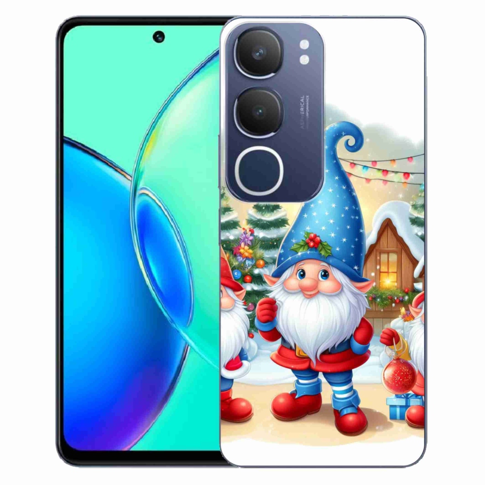 Gelový kryt mmCase na Vivo Y19s - vánoční skřítci