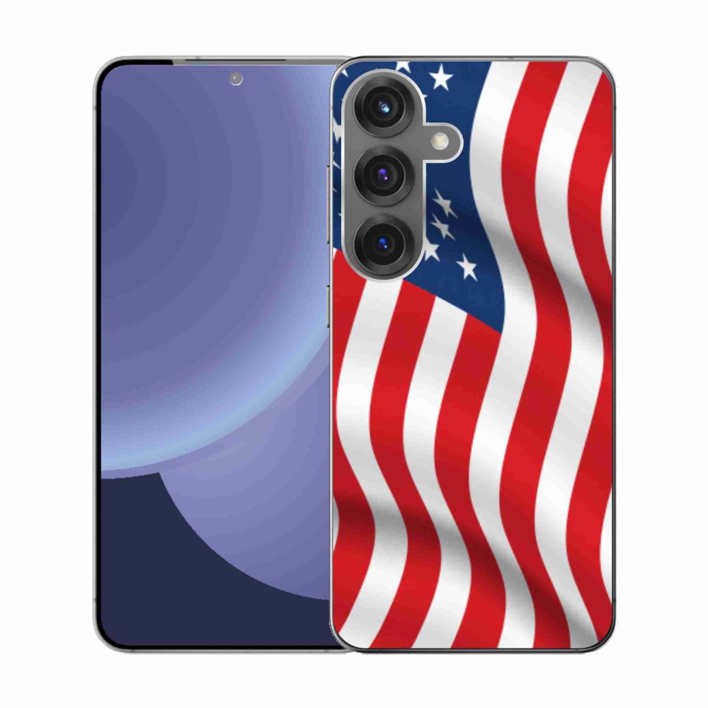 Gelový kryt mmCase na Samsung Galaxy S25 - USA vlajka