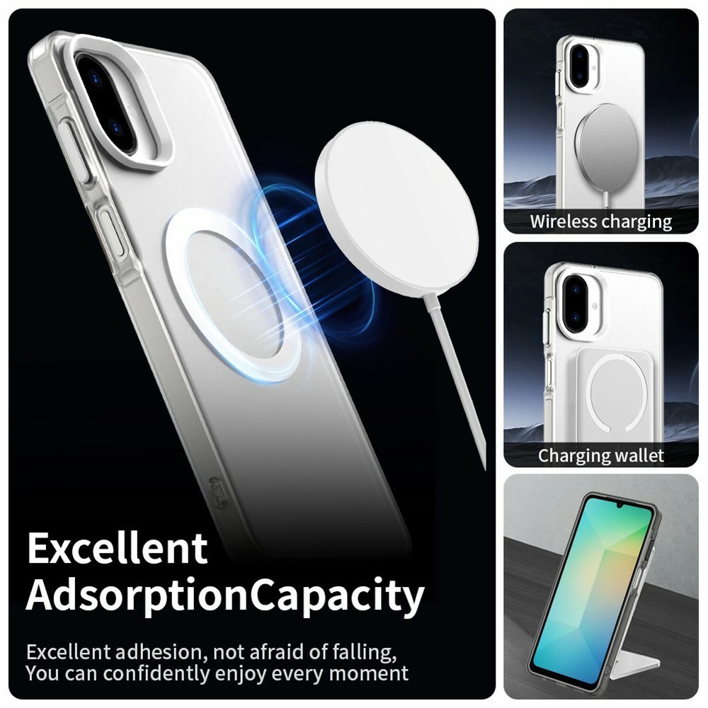 Candy gelový obal MagSafe pro Samsung Galaxy A07 4G - bílý