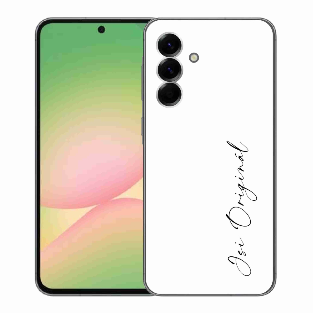 Gelový kryt mmCase na Samsung Galaxy A56 5G - jsi originál bílé pozadí