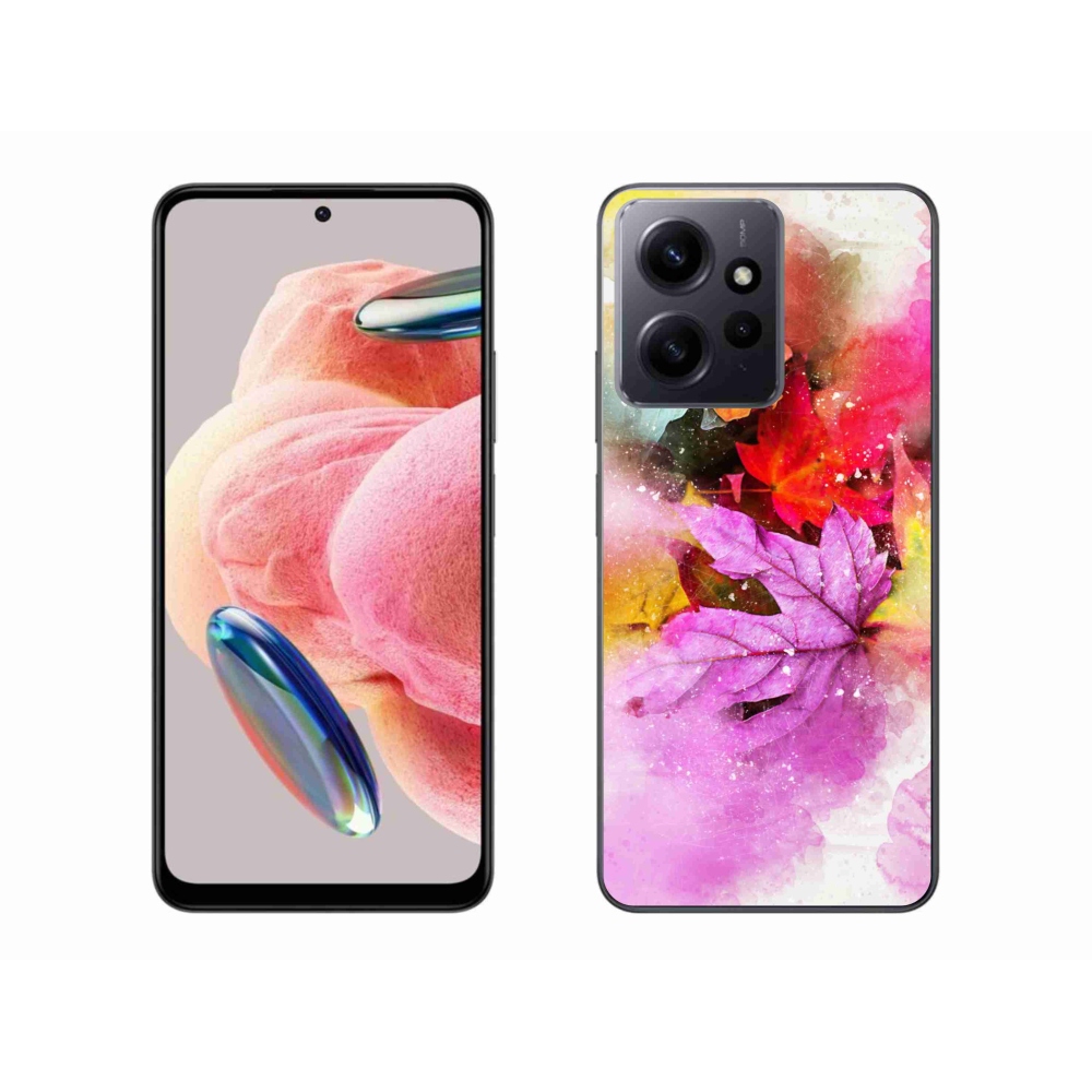 Gelový kryt mmCase na Xiaomi Redmi Note 12 4G - barevné listy
