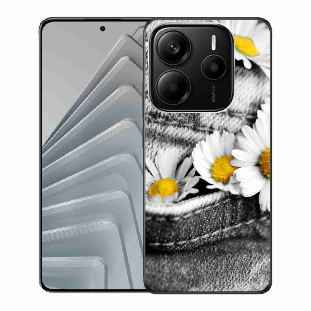 Gelový kryt mmCase na Xiaomi Redmi Note 14 5G - kopretiny