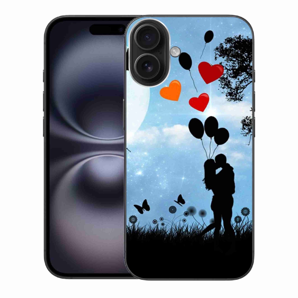Gelový obal mmCase na iPhone 16 Plus - zamilovaný pár