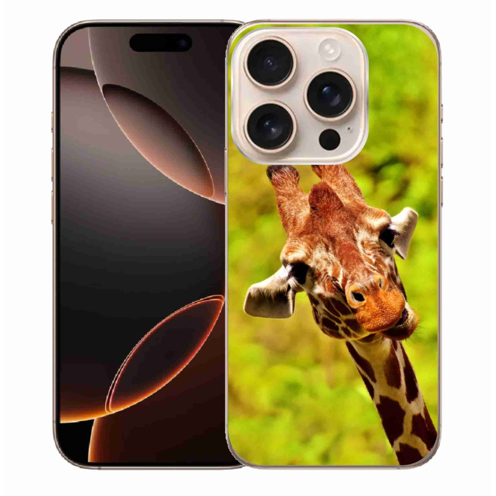 Gelový kryt mmCase na iPhone 16 Pro Max - žirafa