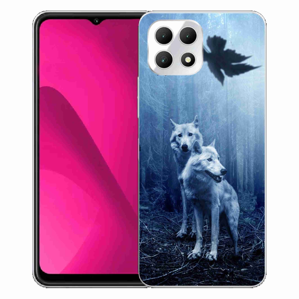 Gelový kryt mmCase na T-Mobile T Phone 2 - vlci v lese
