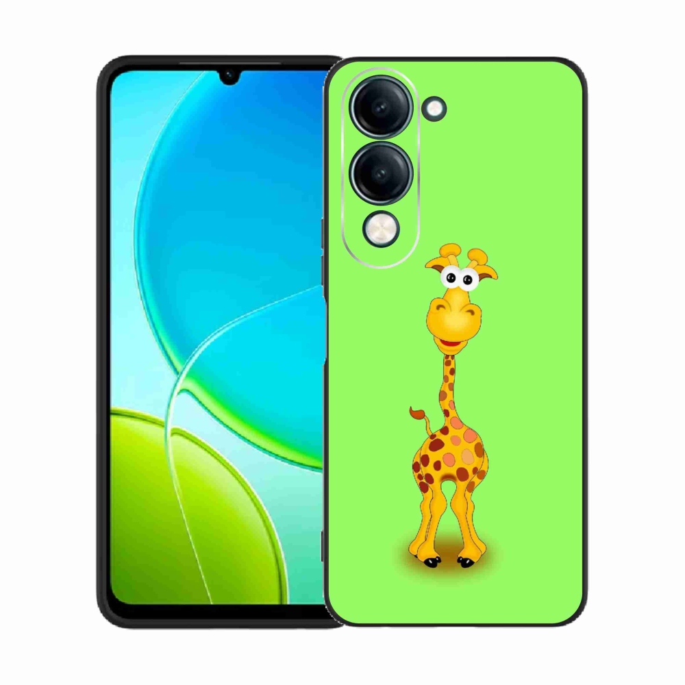 Gelový kryt mmCase na Vivo Y29s 5G - kreslená žirafa