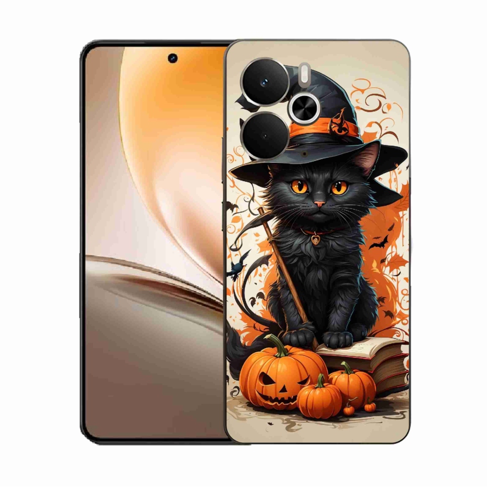 Gelový kryt mmCase na Realme 14 5G - kocour čaroděj
