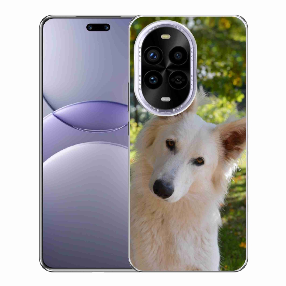 Gelový kryt mmCase na Huawei Nova 13 Pro 5G - bílý švýcarský ovčák 1